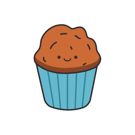 Cupcake icon. Cupcake vector icon. Cupcake vector iconのイラスト素材
