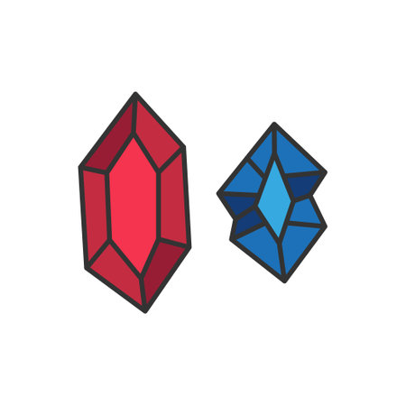 precious gemstone vector icon on white background for web and mobile designのイラスト素材