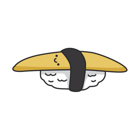 kazanoko sushi japanese food icon vector illustration design graphic flat styleのイラスト素材