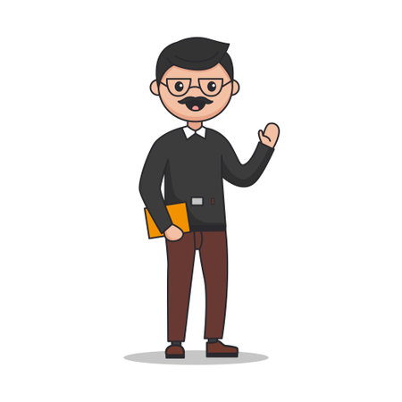 Businessman character design, vector illustration eps 10. Cartoon style.のイラスト素材