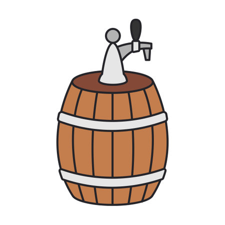 beer barrel isolated icon design, vector illustration  graphic, eps10のイラスト素材