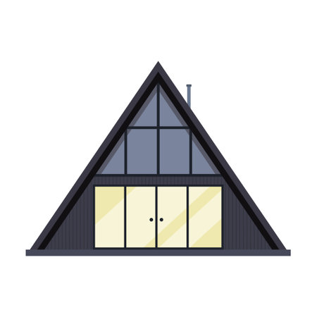 Vector illustration of building and front icon. Collection of building and home stock symbol for web.のイラスト素材
