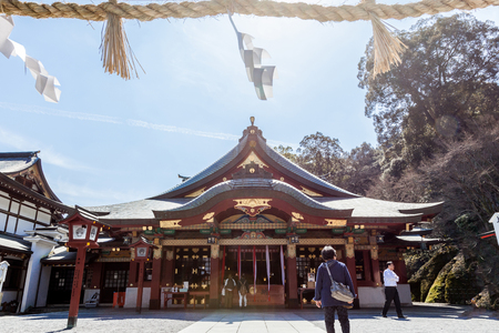 KASHIMA CITY, SAGA, JAPAN - MARCH 11, 2017 : Yutoku Inari is a Shinto Shrine in Kashima city,  Saga prefecture, Kyushu Island, Japan.のeditorial素材