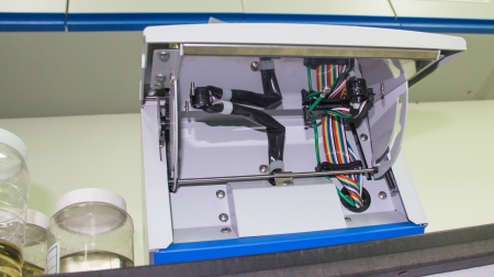 The polymerase chain reaction  PCR  machine 