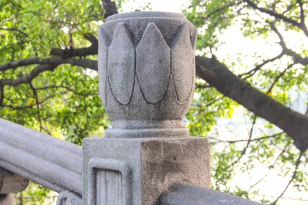 The view of the park in South China, show the bridgeheadの写真素材