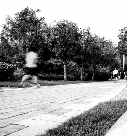 City rhythms--fast, speed  the rush time on the road の写真素材