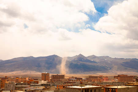 A tornado in Litang Countyの写真素材