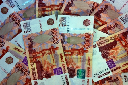 Background of five thousandth money closeupの写真素材
