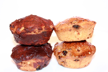 Small cakes with raisinsの写真素材