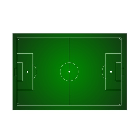 Green football groundのイラスト素材