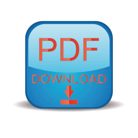 Blue pdf download symbol located on a white backgroundのイラスト素材