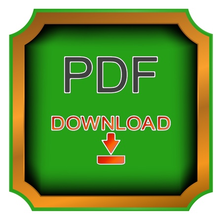 Green pdf download symbol located on a white backgroundのイラスト素材