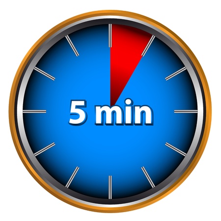 Unique icon of hours with five minutesのイラスト素材