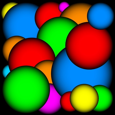 New abstract background from circles of different colorのイラスト素材