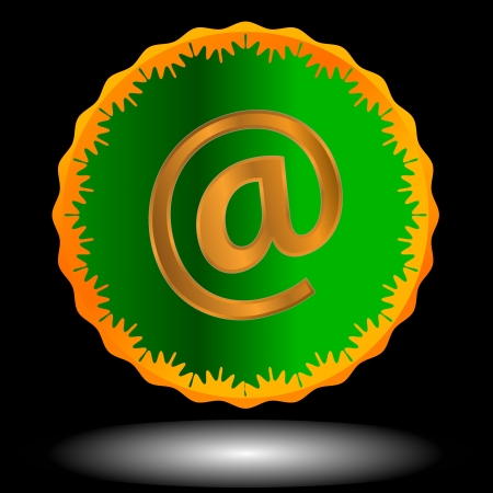 Unique a web mail icon for a stylish site. のイラスト素材