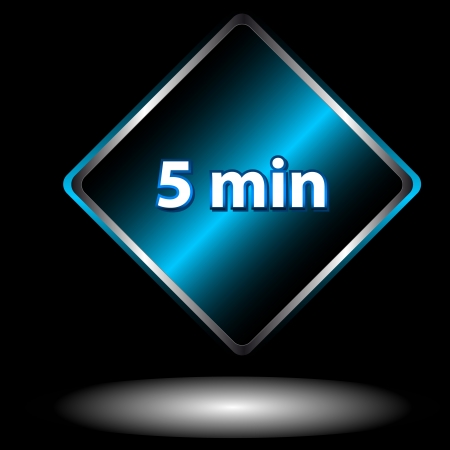 Unique icon of hours with five minutesのイラスト素材