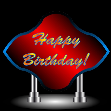 Beautiful happy birthday background illustrationのイラスト素材