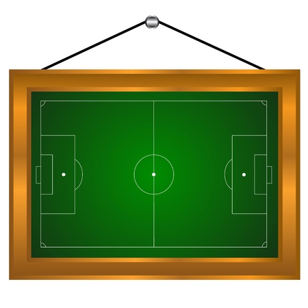 Picture of a football field on a white backgroundのイラスト素材