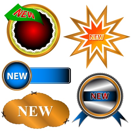 New icons set on a white backgroundのイラスト素材