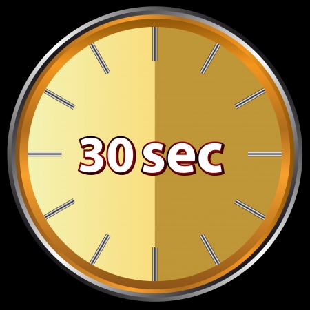 Unique icon of hours with thirty secondsのイラスト素材