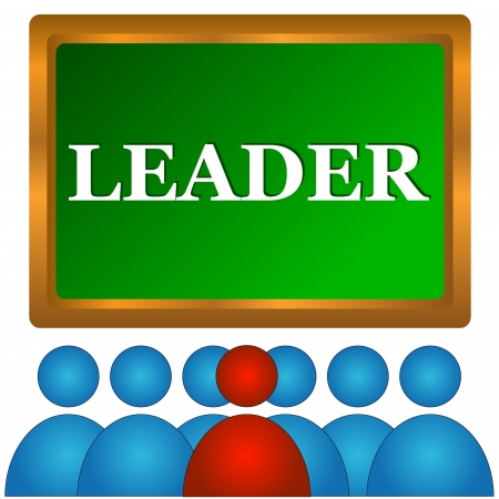 Images of the leader and that who follows itのイラスト素材