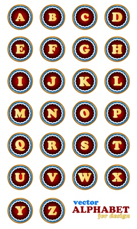 New alphabet in unique style on a white backgroundのイラスト素材