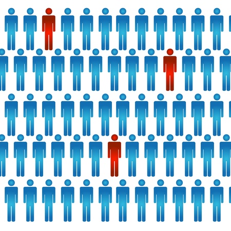 Images of the leader and that who follows itのイラスト素材