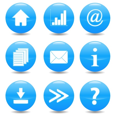 New web set on a white backgroundのイラスト素材