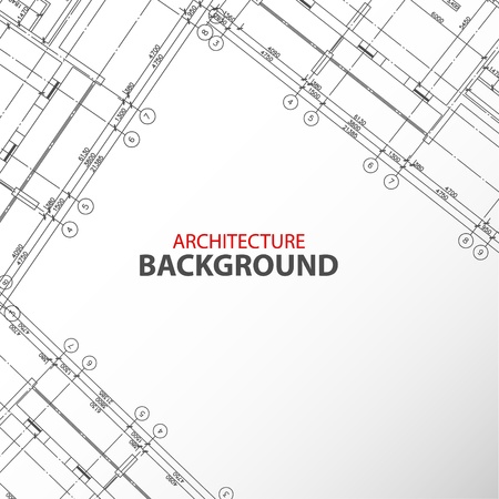 New interesting architectural background in unique style  Vector illustrationのイラスト素材