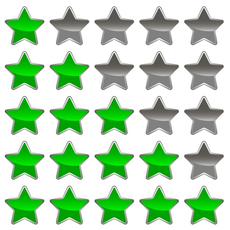 A set of five levels for any designのイラスト素材