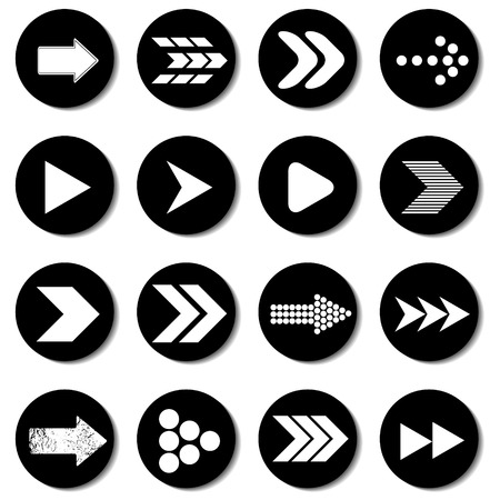 Big set of arrows on a white backgroundのイラスト素材