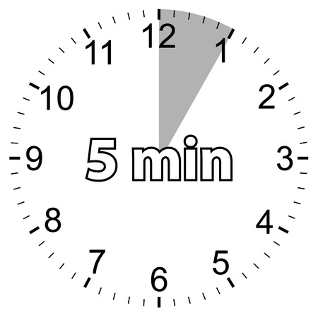 Unique icon of hours with five minutesのイラスト素材
