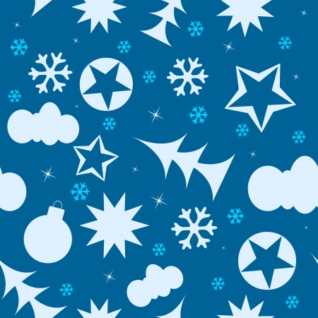 New Year pattern in a unique style. Vector illustrationのイラスト素材