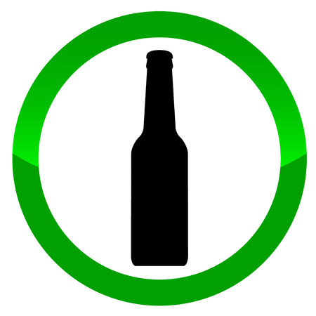 Alcohol vector sign on a white backgroundのイラスト素材