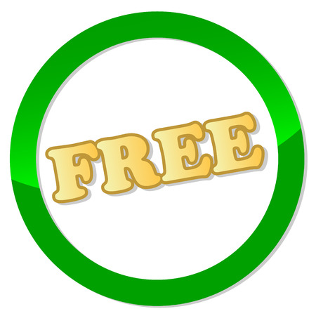 New free icon on a white backgroundのイラスト素材