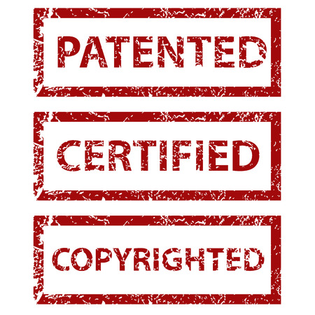 New stamps set illustration over white. Vector illustrationのイラスト素材