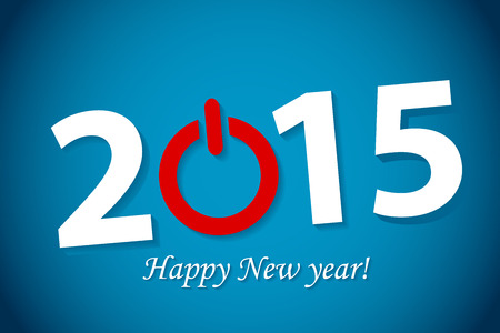 Happy New Year letteringのイラスト素材