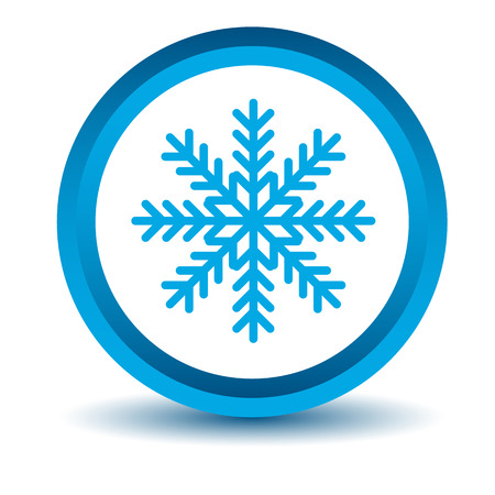 Blue snowflake iconのイラスト素材