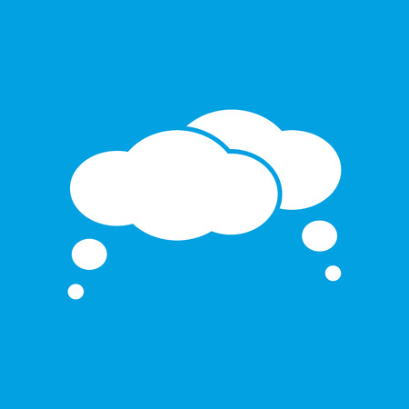 Clouds white iconのイラスト素材