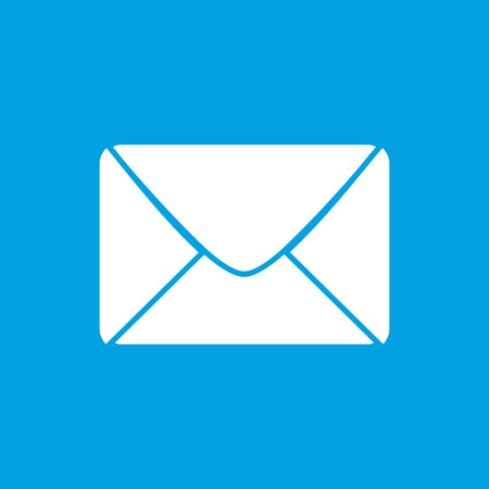 Mail white iconのイラスト素材