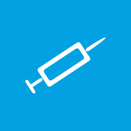 Syringe white iconのイラスト素材