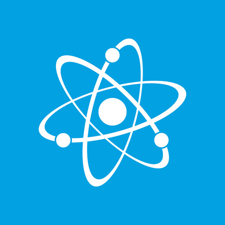 Atom white iconのイラスト素材