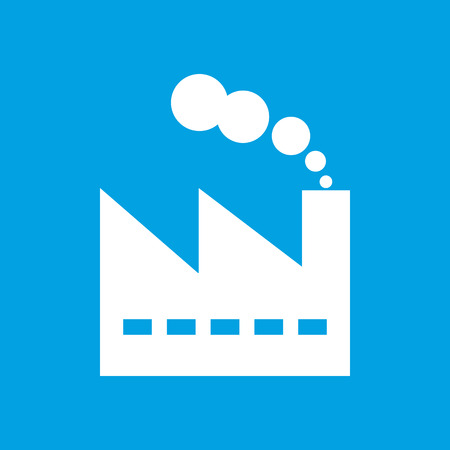 Factory white iconのイラスト素材