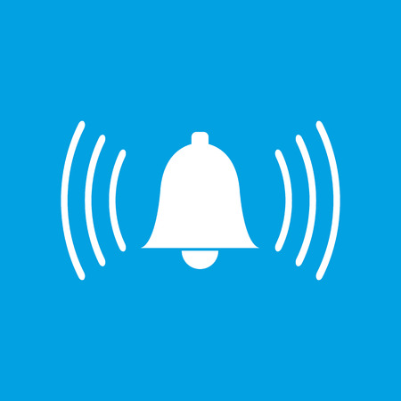 Alarmclock white iconのイラスト素材