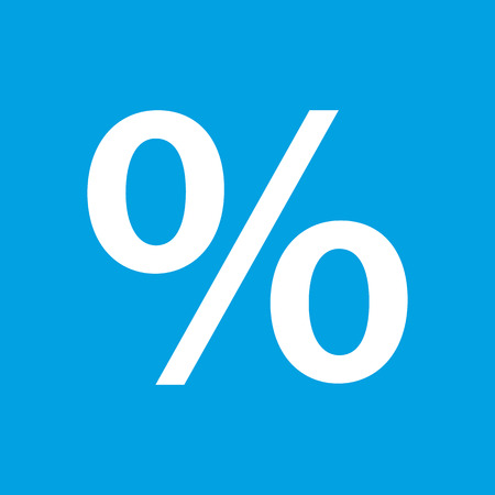 Percent white iconのイラスト素材