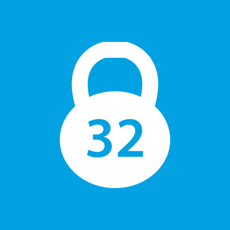 Weight white iconのイラスト素材