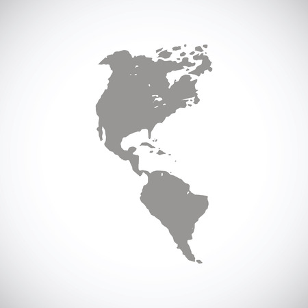 Continental Americas black iconのイラスト素材