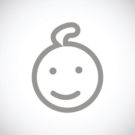 Kid black iconのイラスト素材