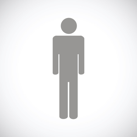 Man black iconのイラスト素材