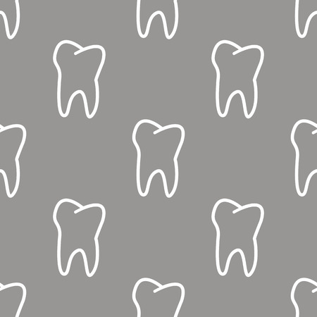 Tooth seamless patternのイラスト素材